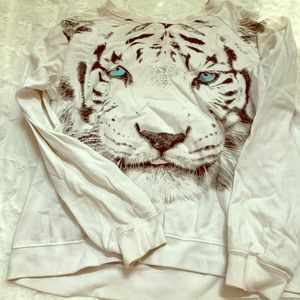 White tiger sweatshirt